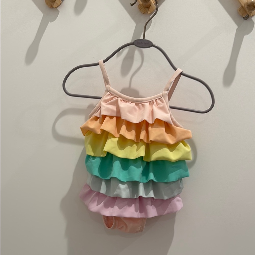 Baby Gap 0-6 Ruffled Baby Swimsuit